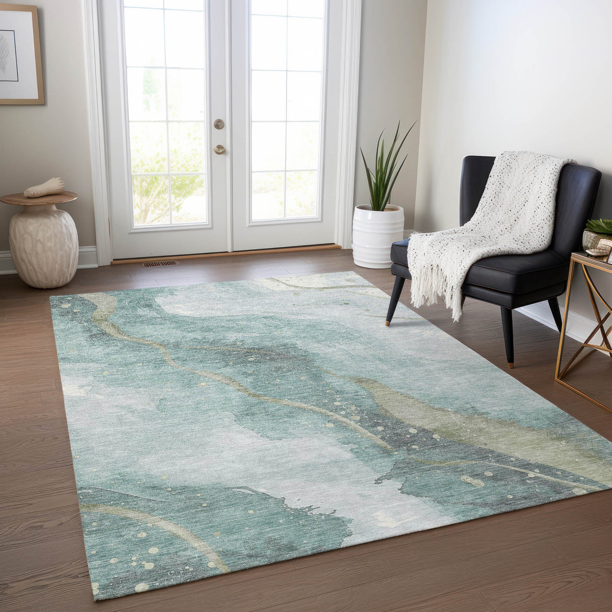 addison chantille acn1533 teal rug