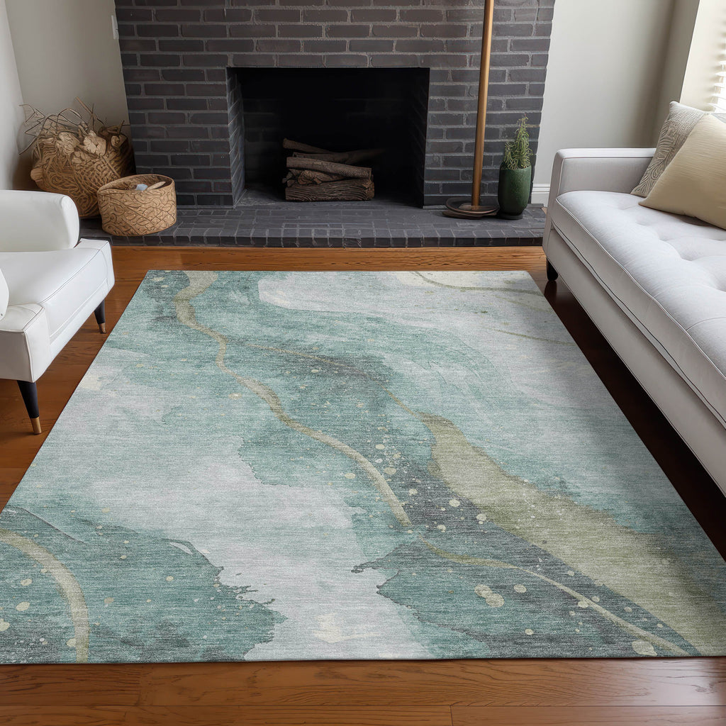 addison chantille acn1533 teal rug