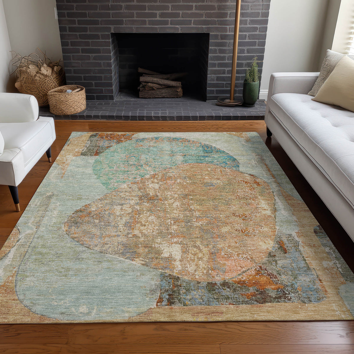 addison chantille acn1635 teal rug