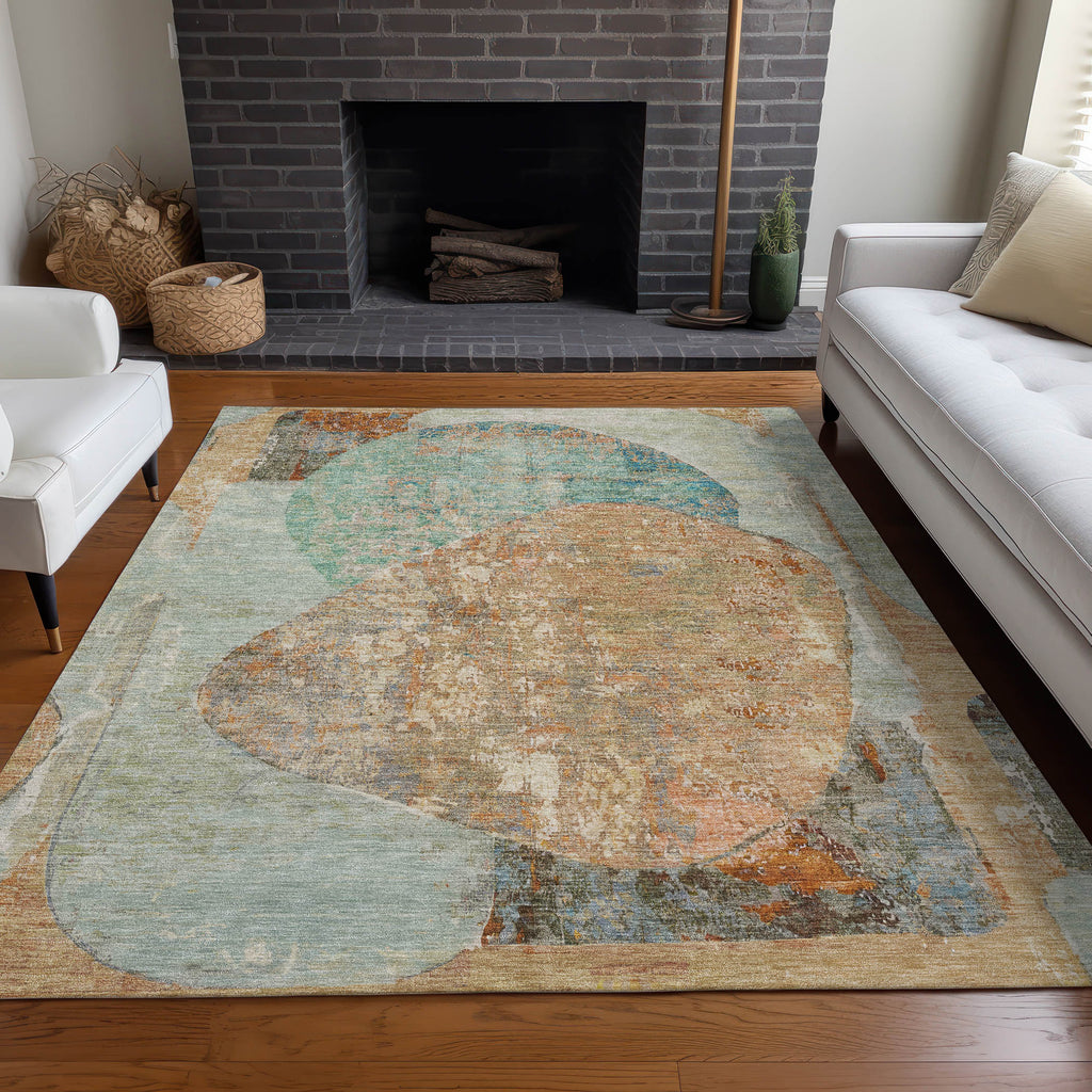 addison chantille acn1635 teal rug