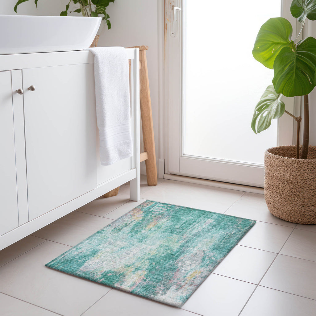 addison chantille acn1640 teal rug