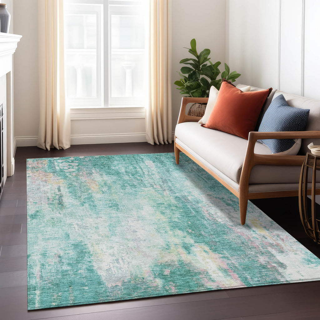 addison chantille acn1640 teal rug