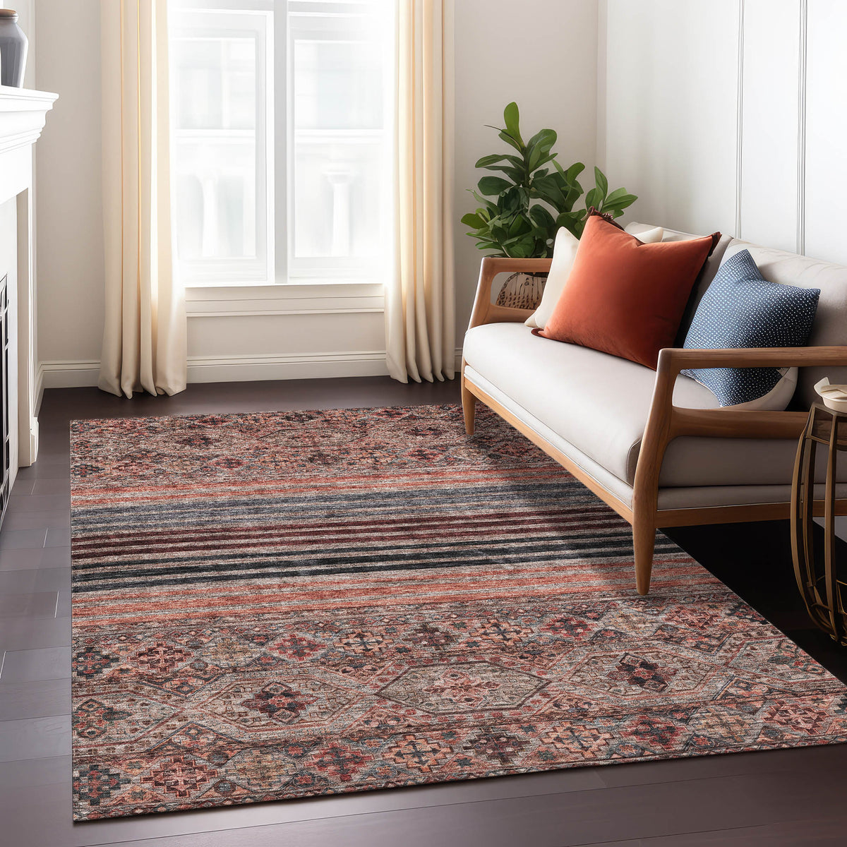 addison chantille acn1641 paprika rug