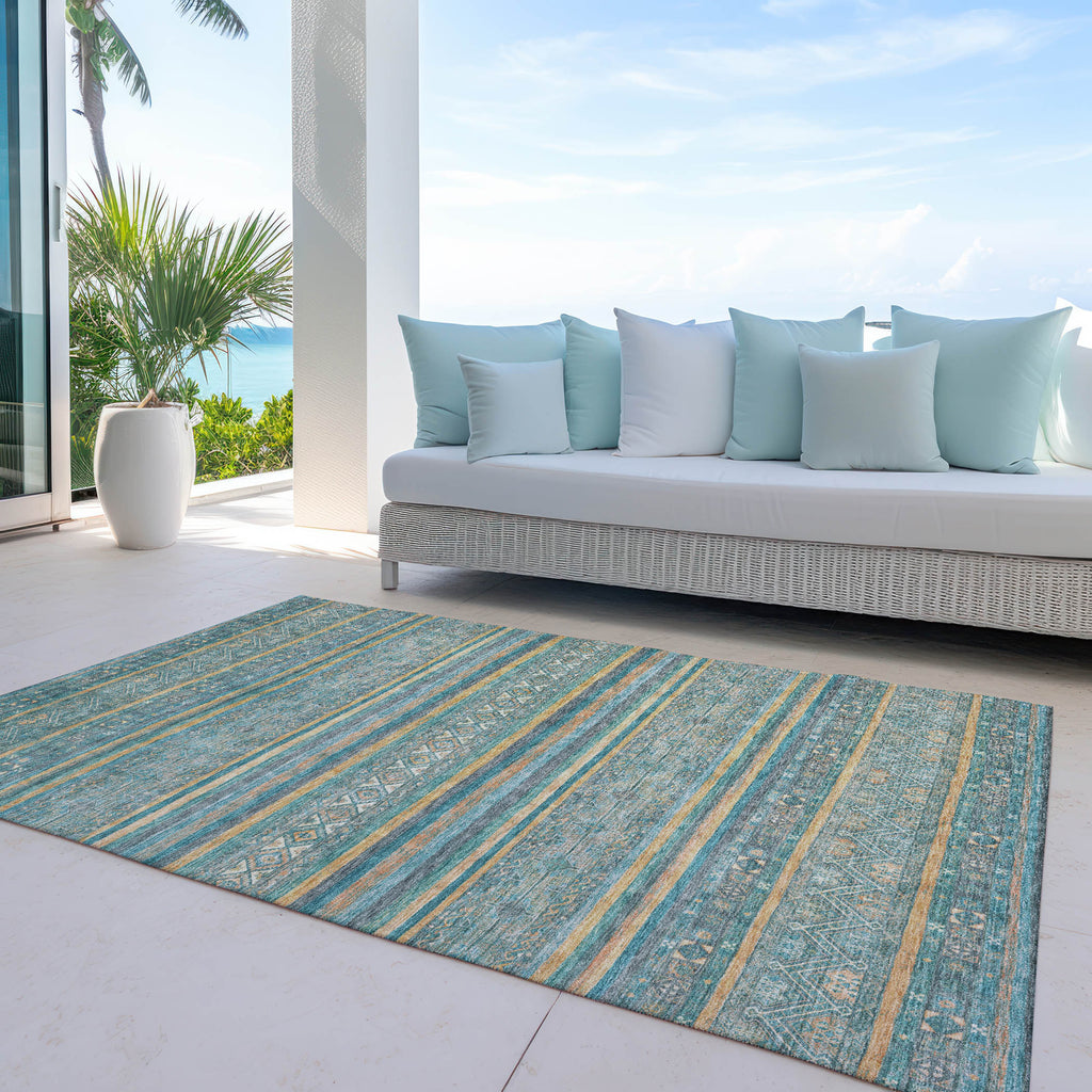 addison chantille acn1644 teal rug