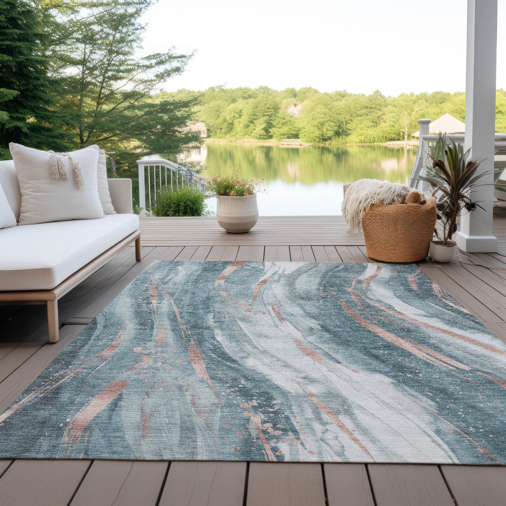addison chantille acn1676 teal rug