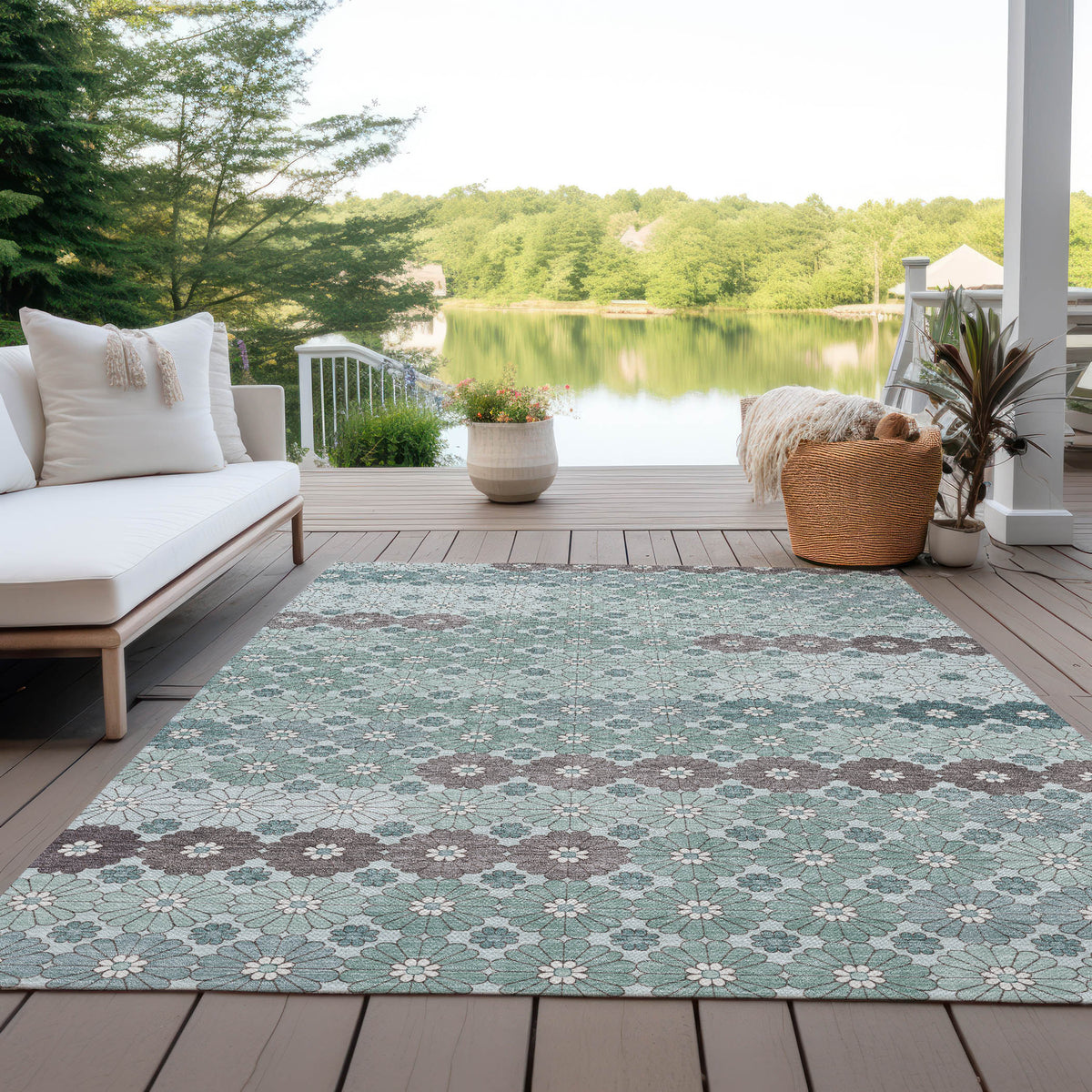 addison chantille acn1678 teal rug