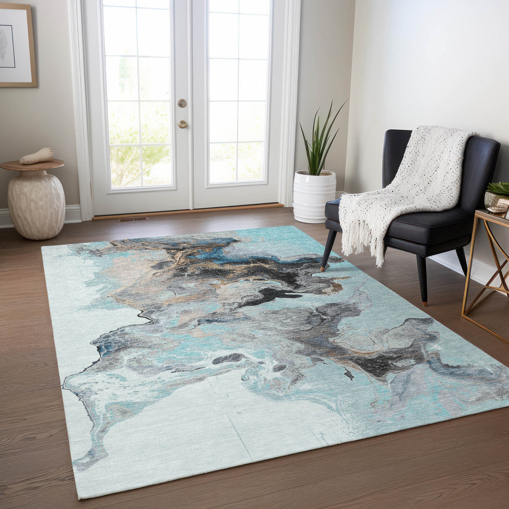 addison chantille acn1688 teal rug