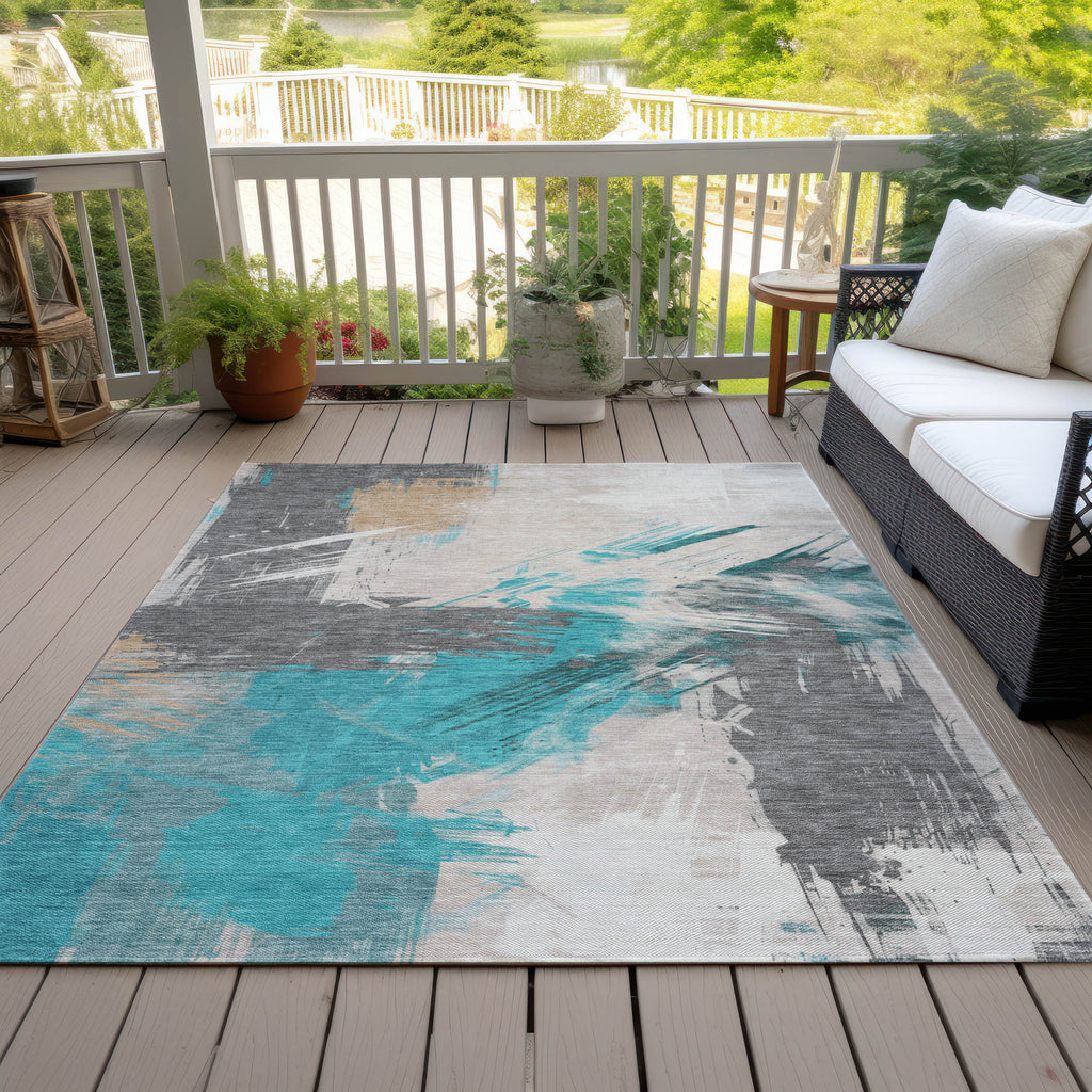 addison chantille acn1711 teal rug