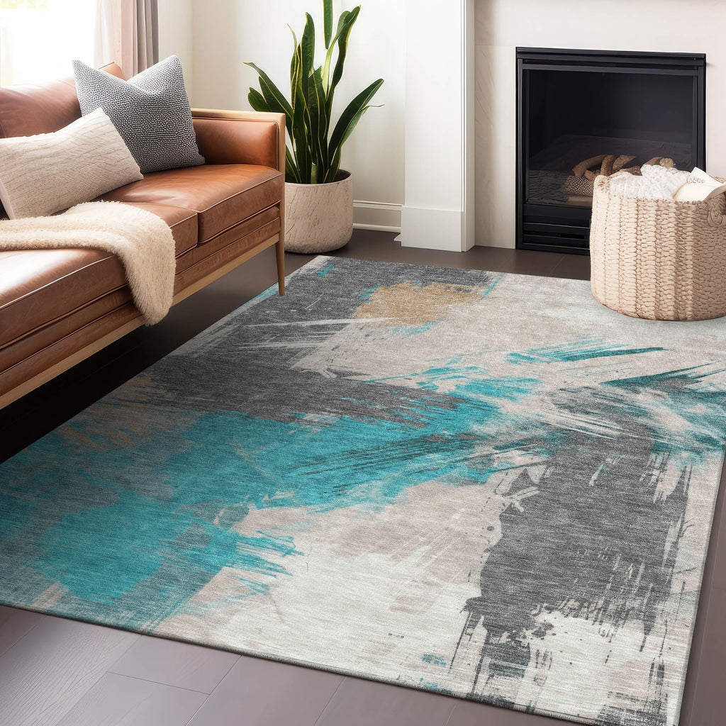 addison chantille acn1711 teal rug