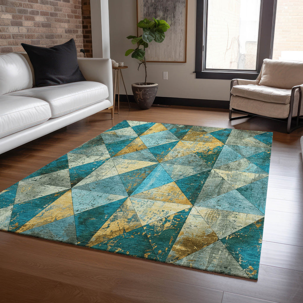 addison chantille acn1721 teal rug