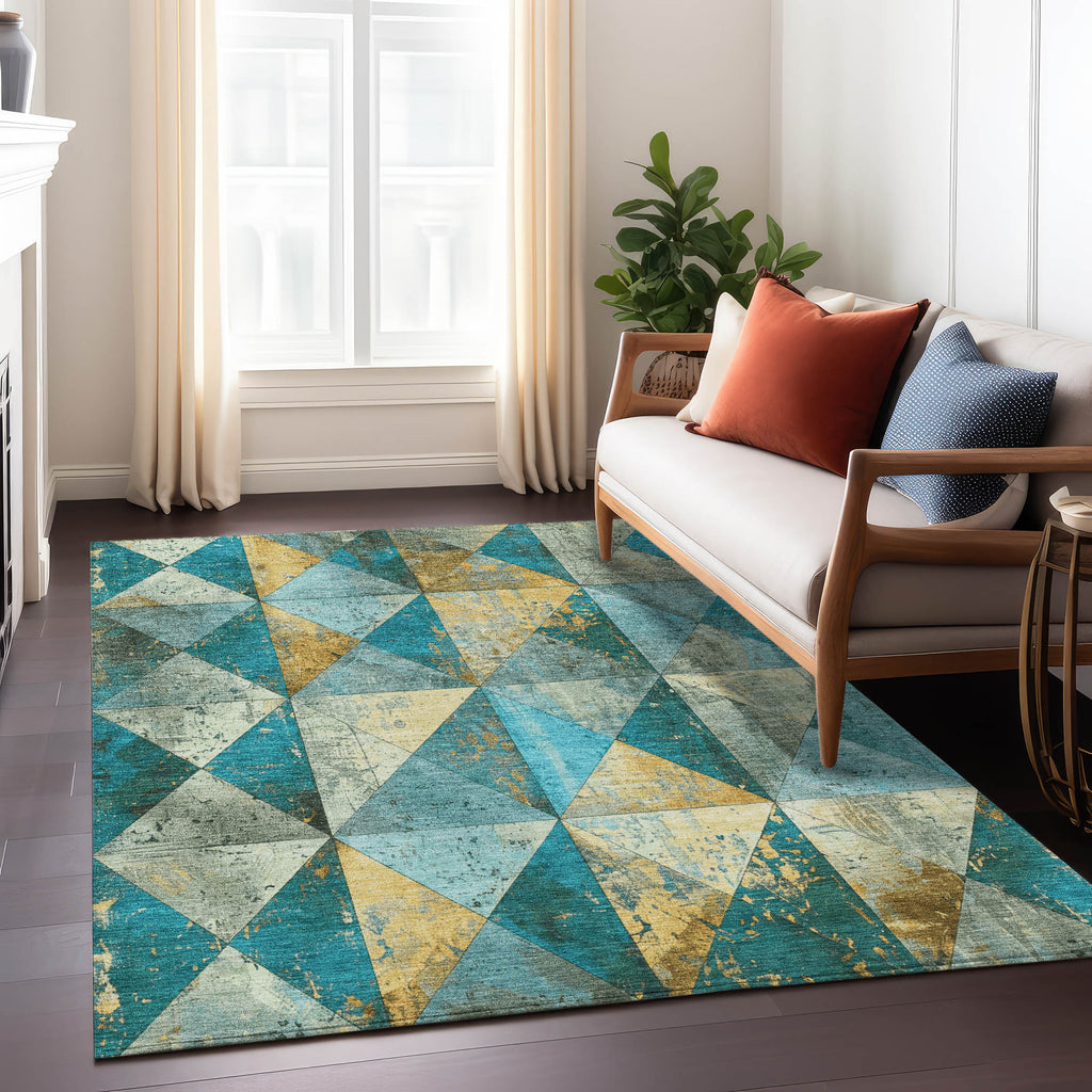 addison chantille acn1721 teal rug