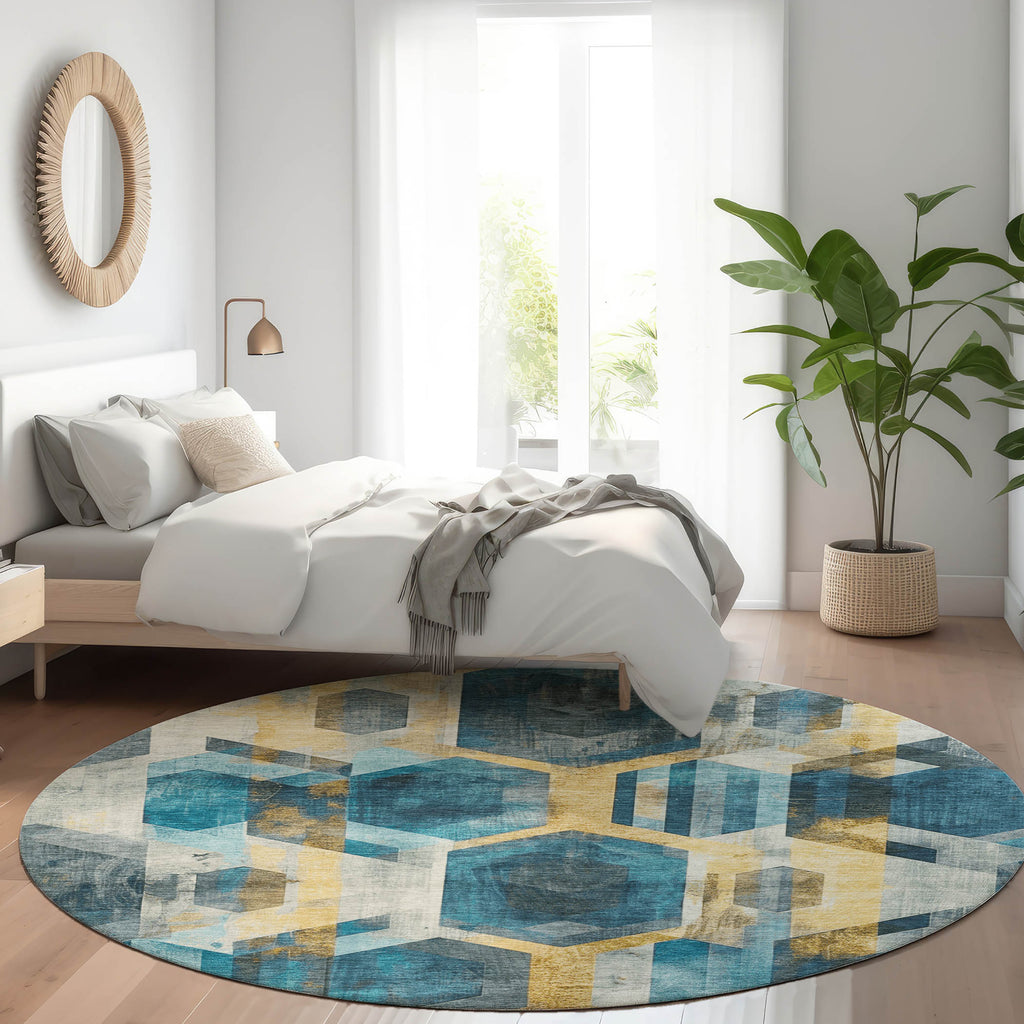 addison chantille acn1722 teal rug
