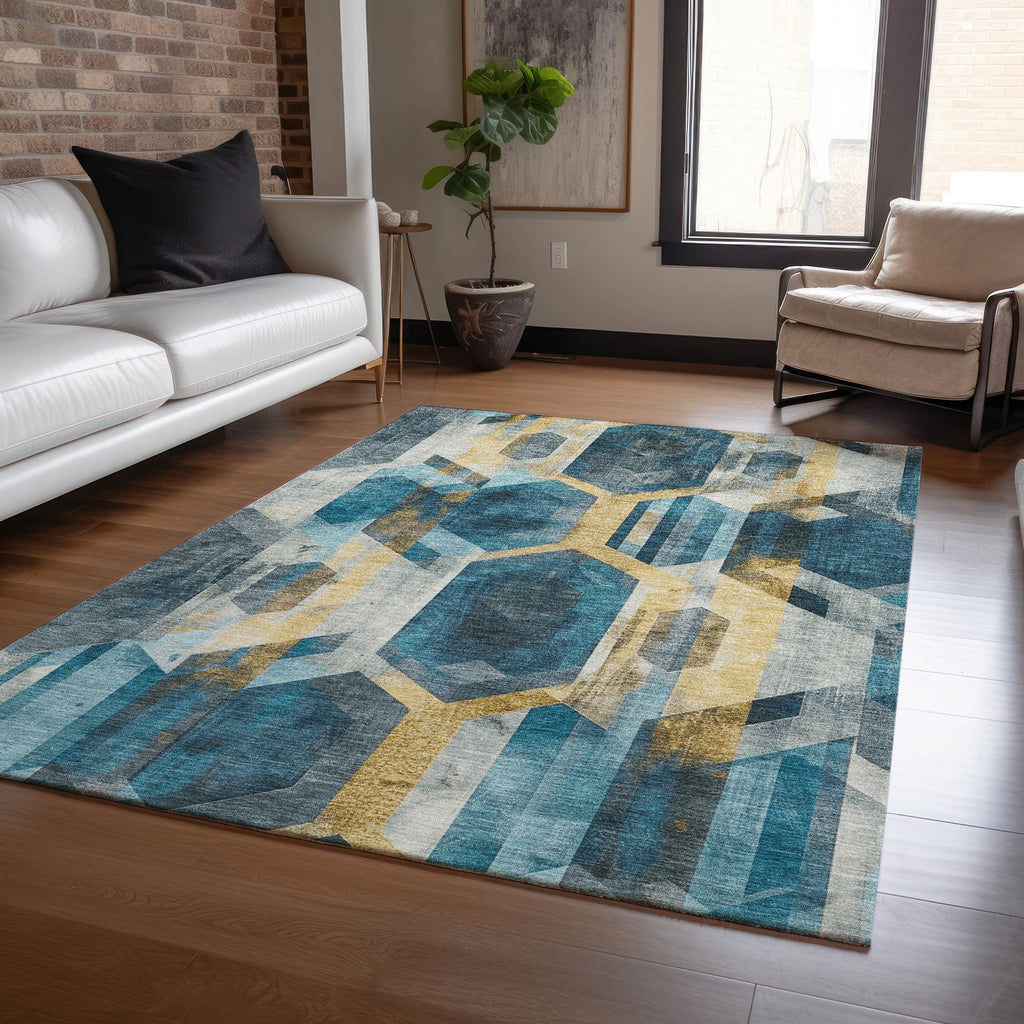 addison chantille acn1722 teal rug