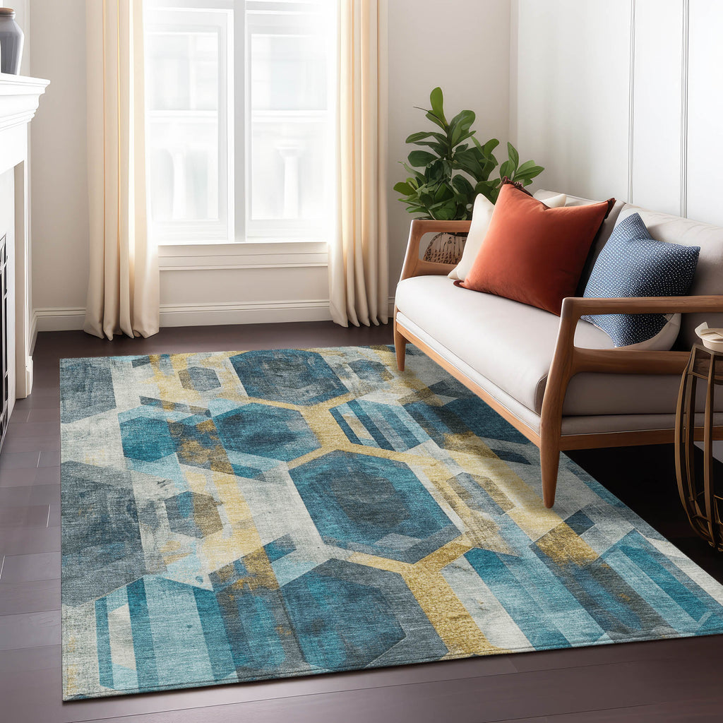 addison chantille acn1722 teal rug