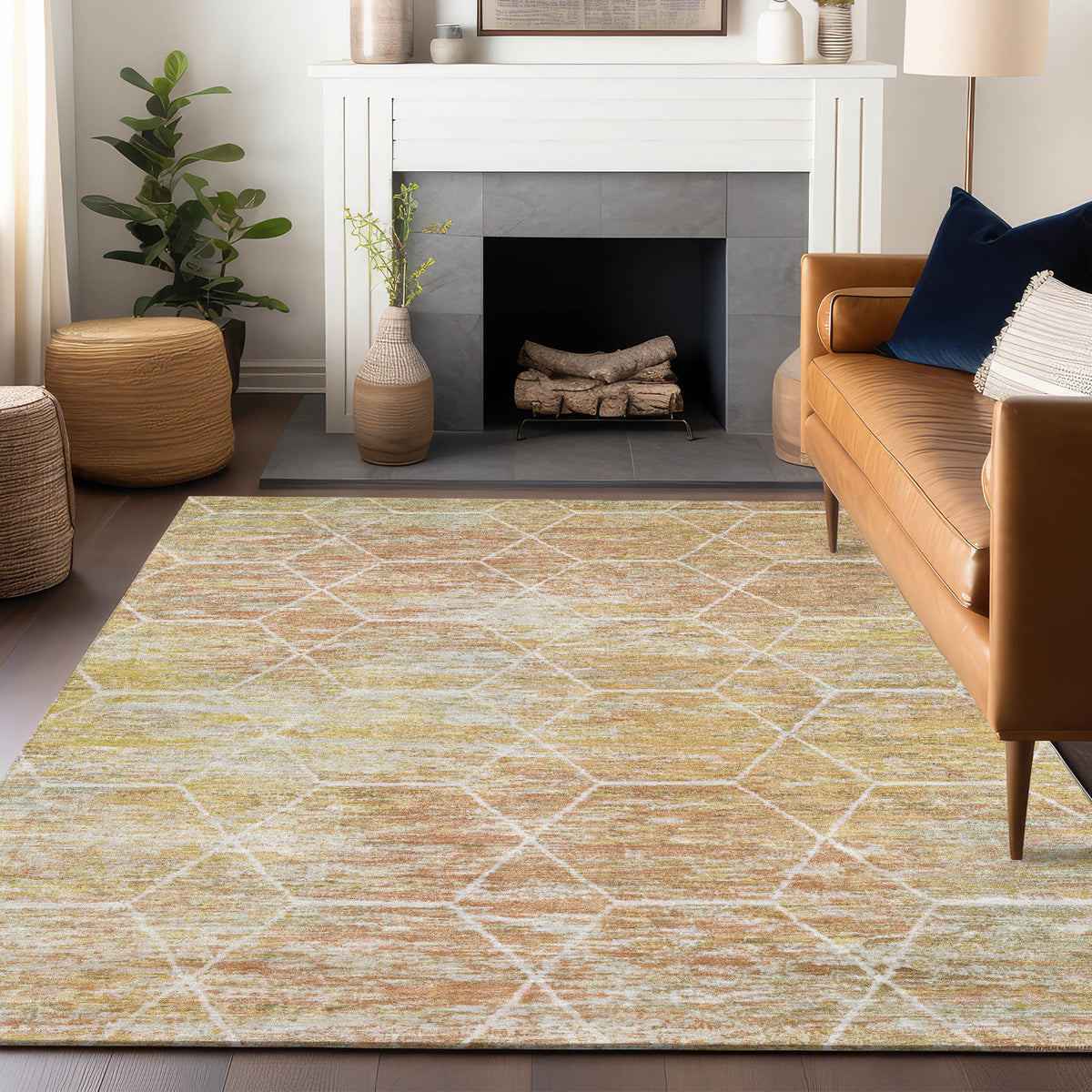 addison chantille acn1724 salmon rug