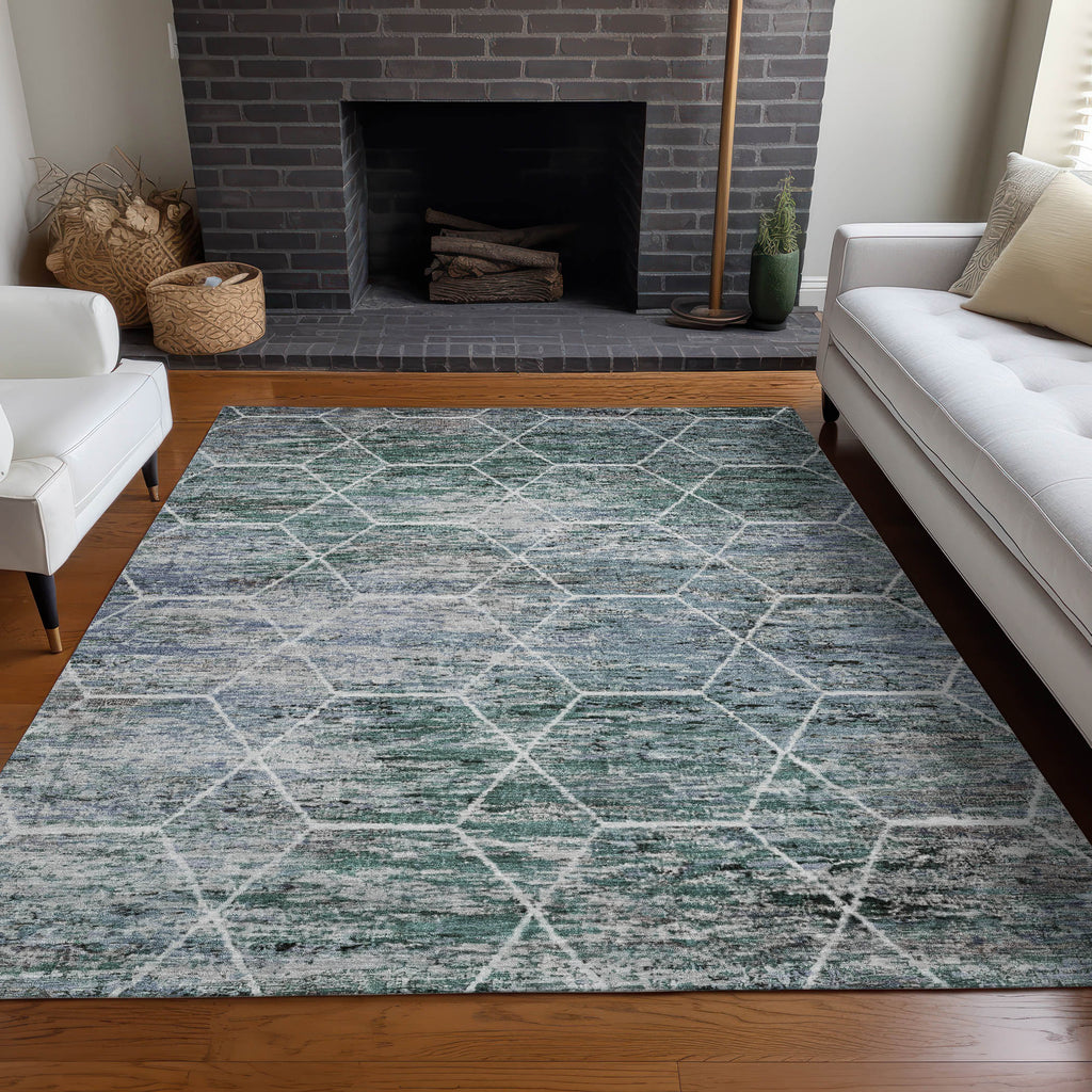 addison chantille acn1724 teal rug