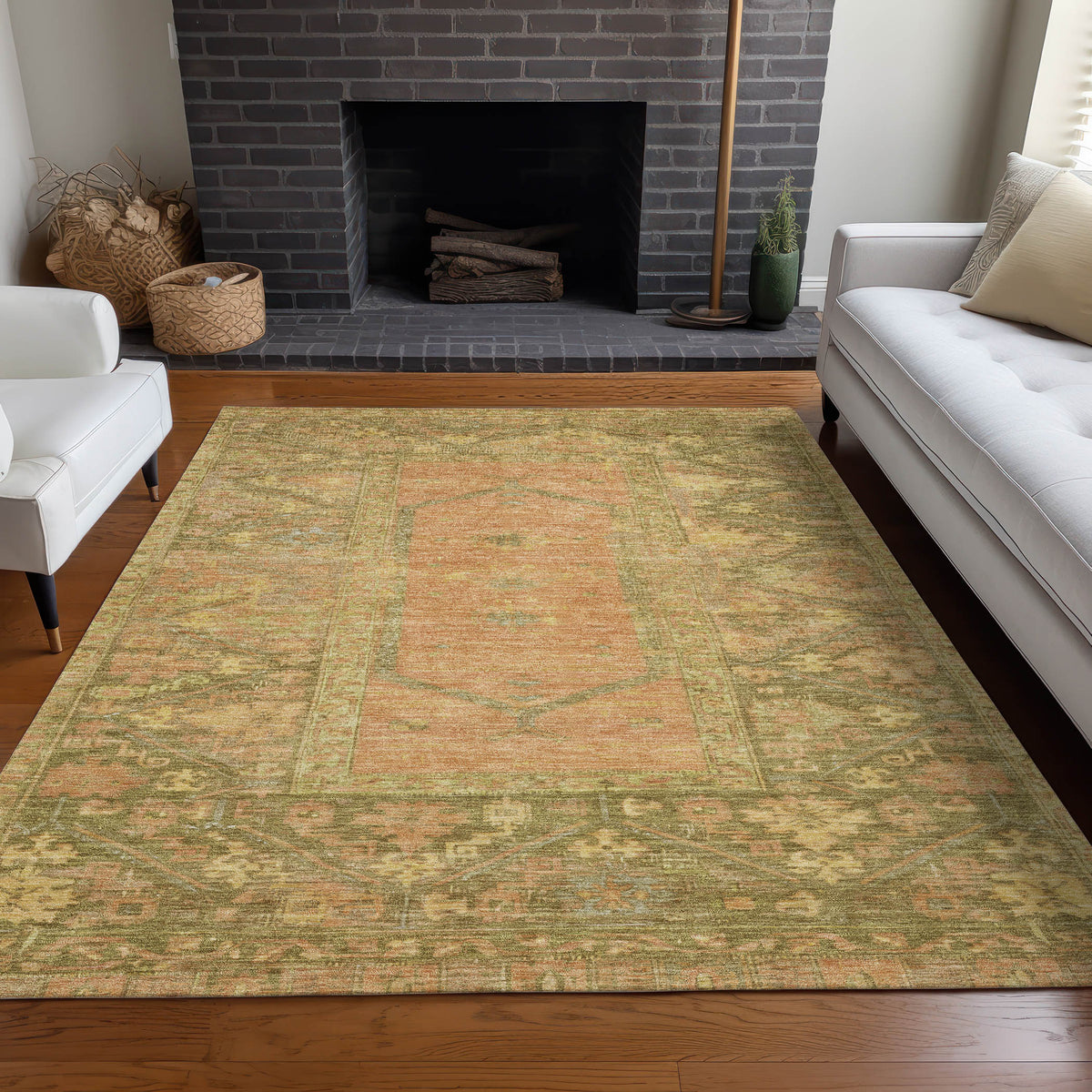 addison chantille acn1727 coral rug