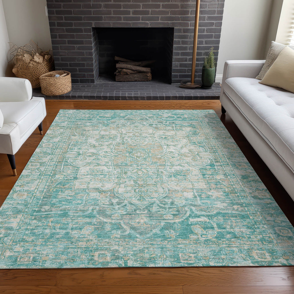addison chantille acn1728 teal rug