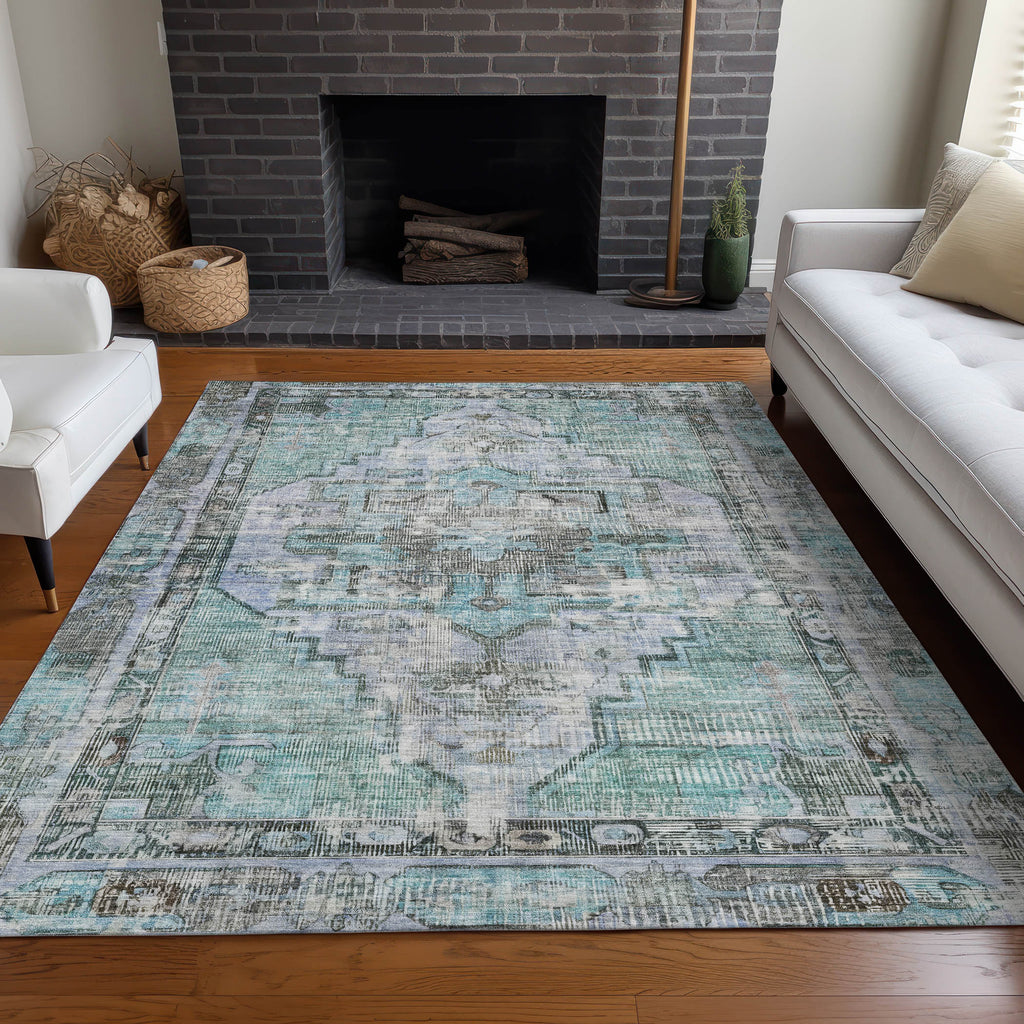 addison chantille acn1729 teal rug