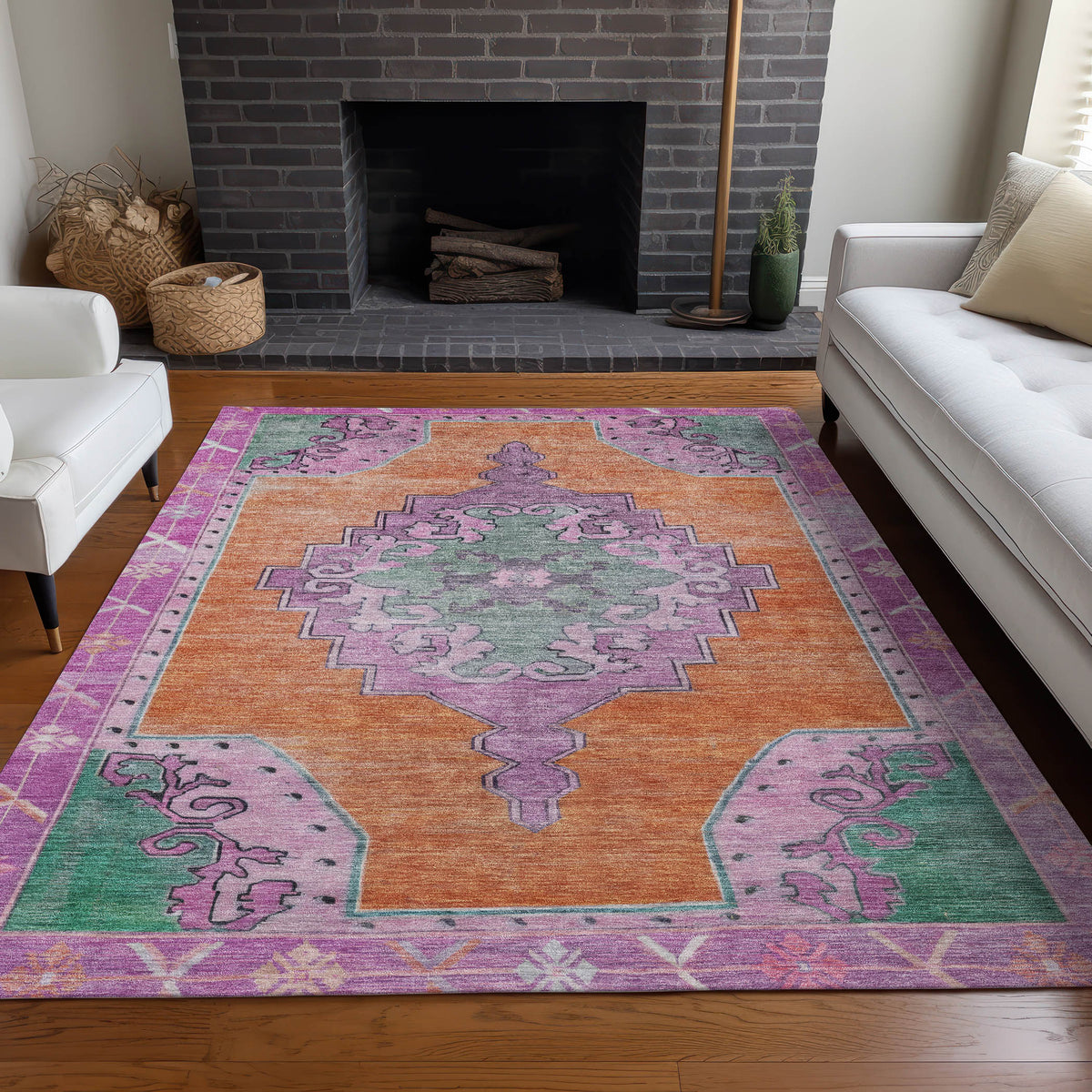 addison chantille acn1731 orange rug