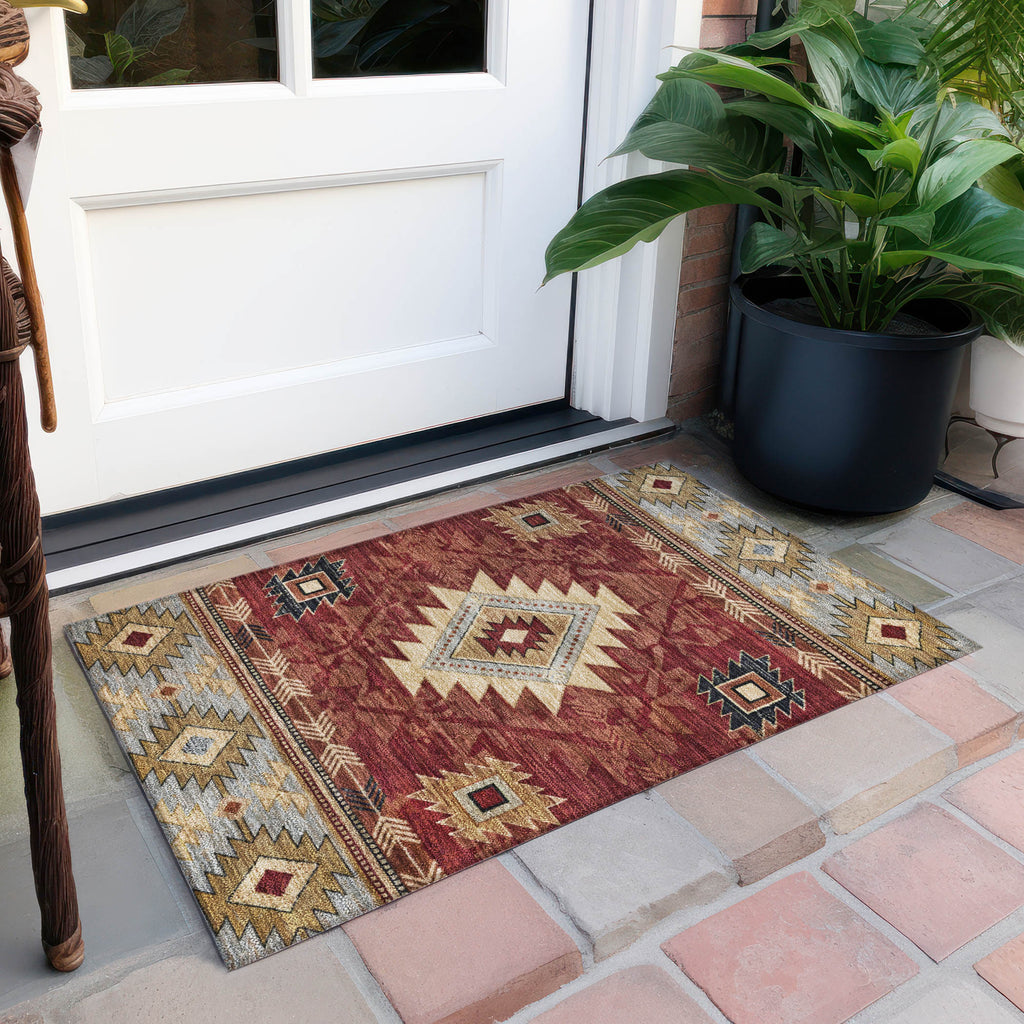 addison chantille acn1754 paprika rug