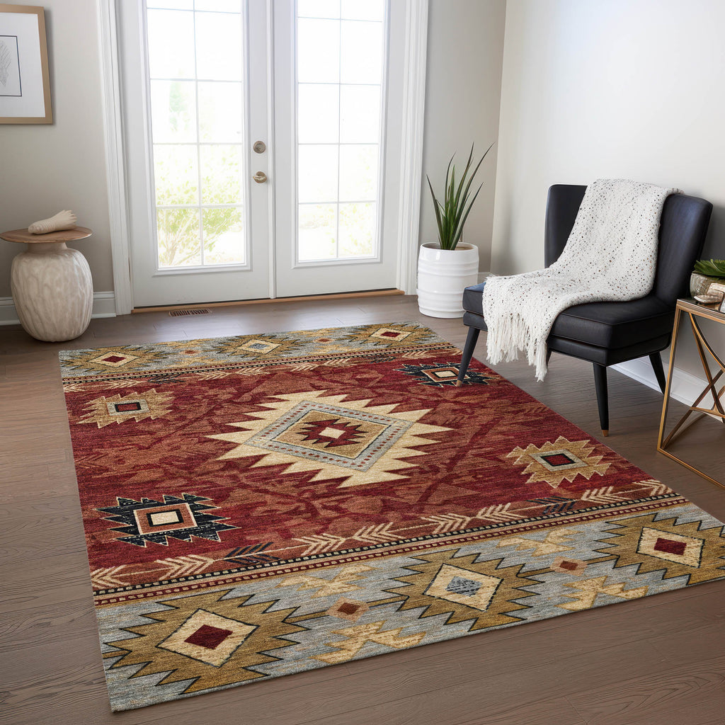 addison chantille acn1754 paprika rug