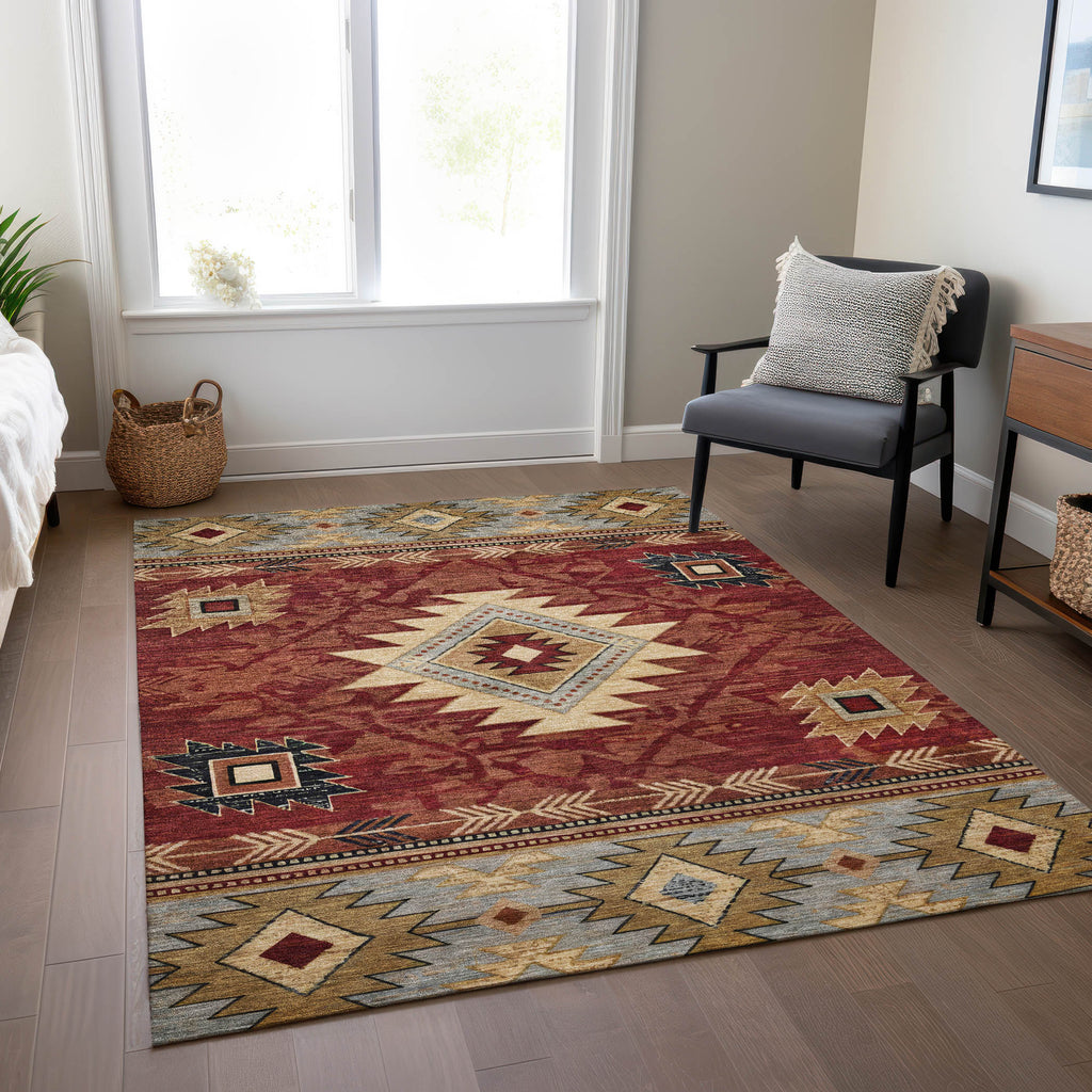 addison chantille acn1754 paprika rug