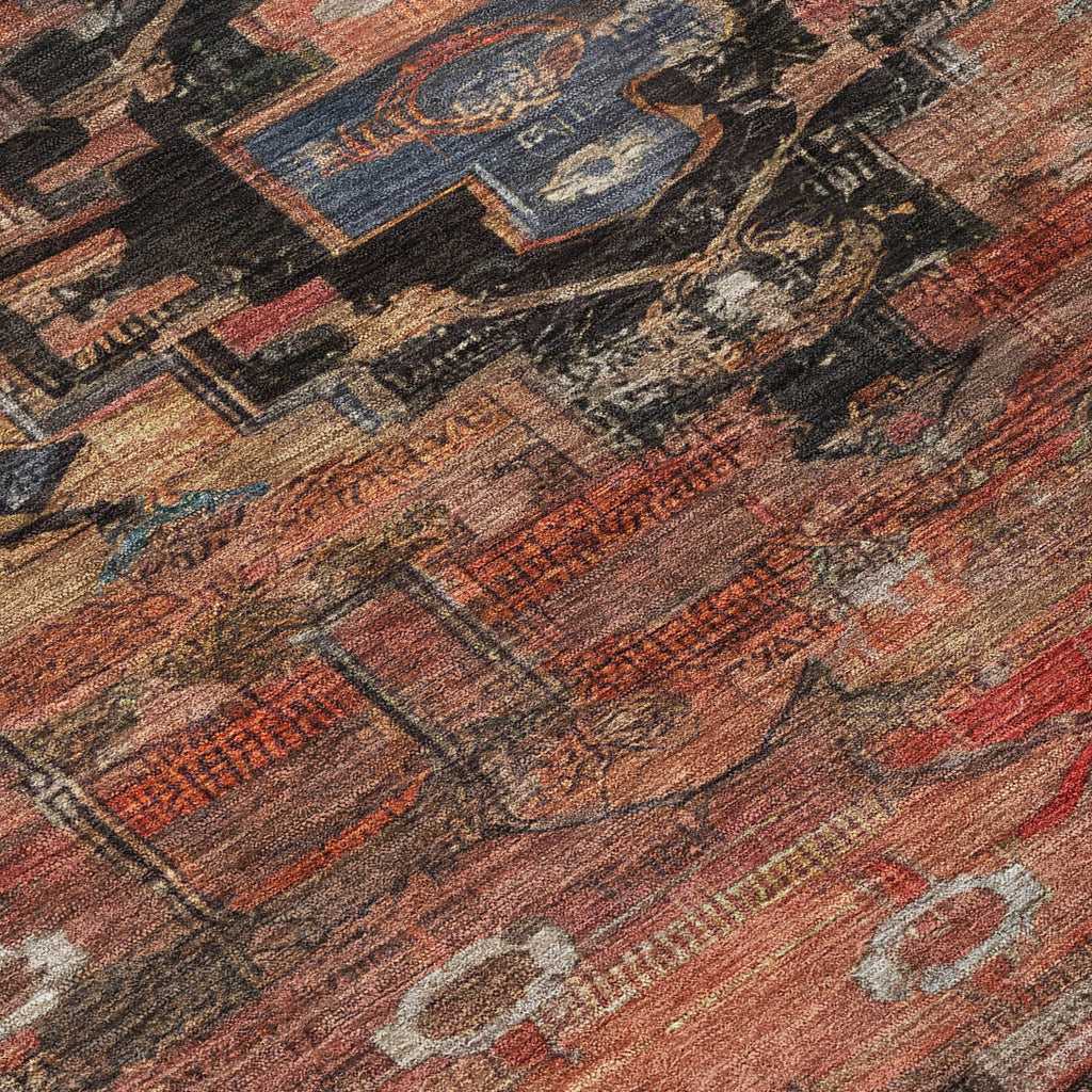 addison chantille acn1776 paprika rug
