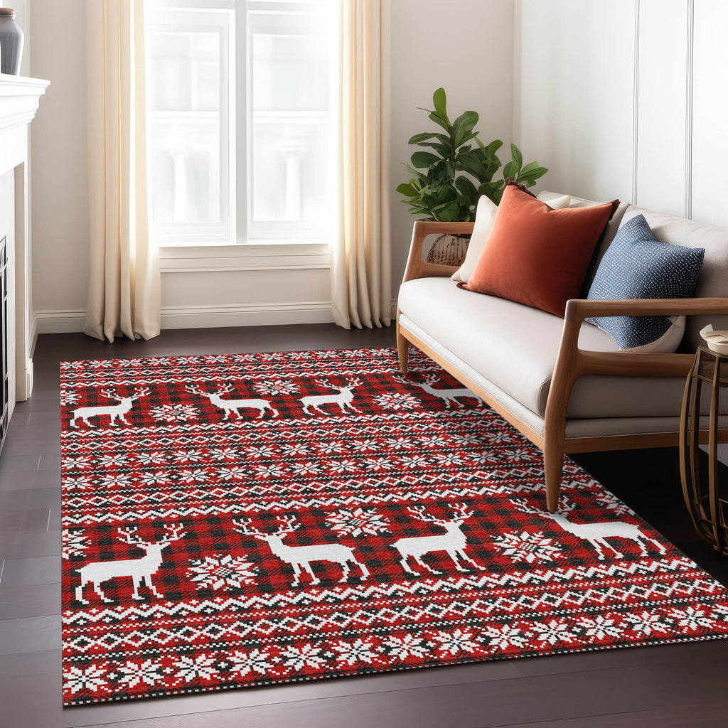 addison chantille acn1820 red rug