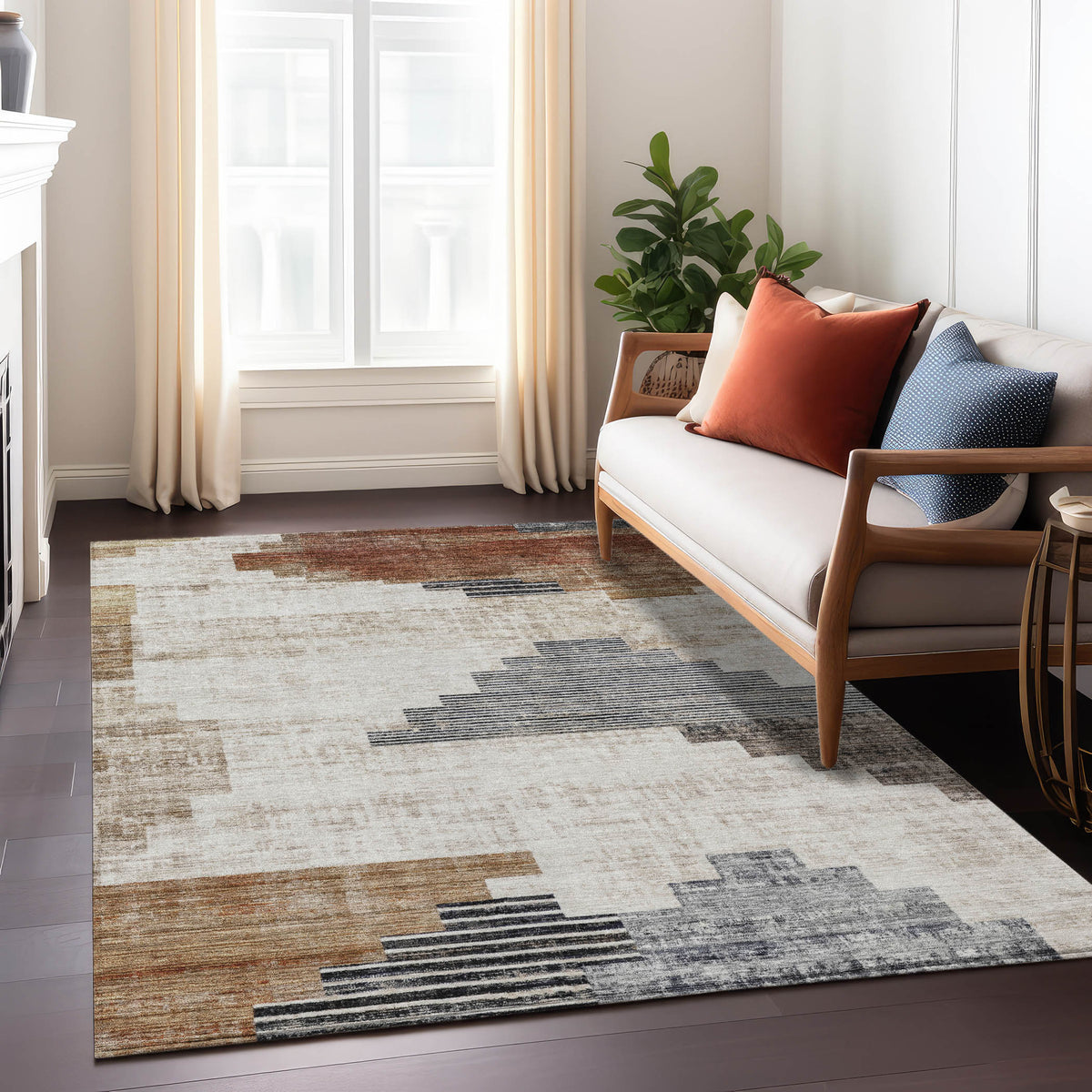 addison chantille acn1829 paprika rug