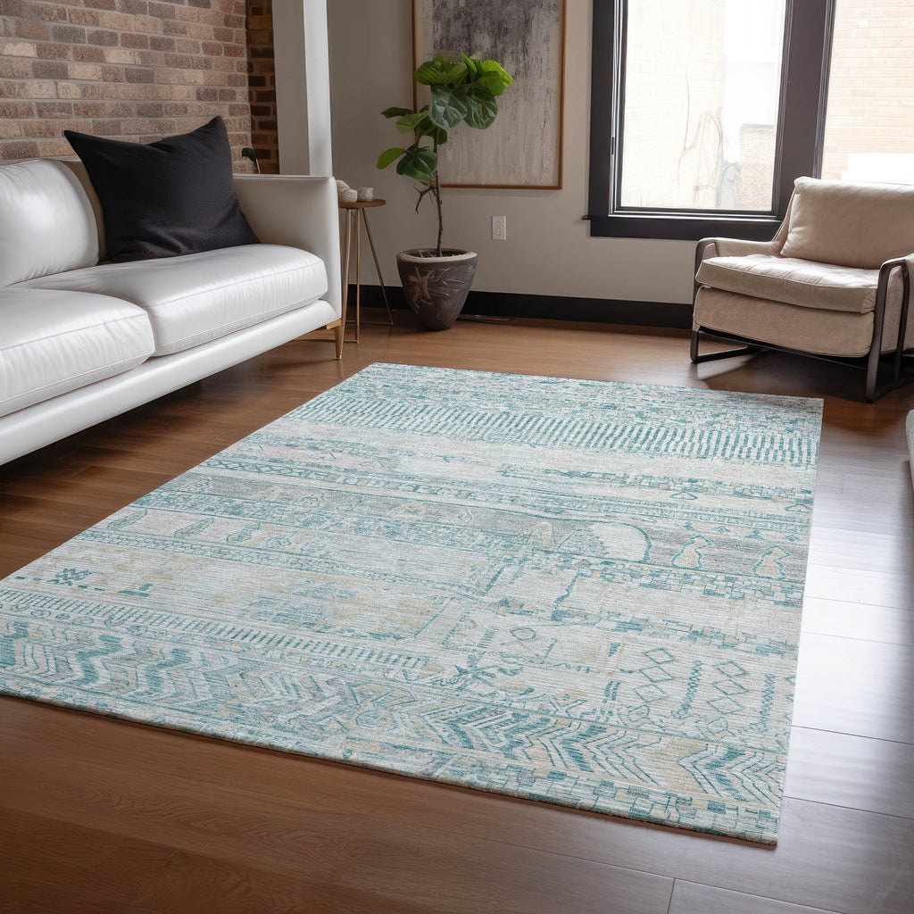addison chantille acn1835 teal rug