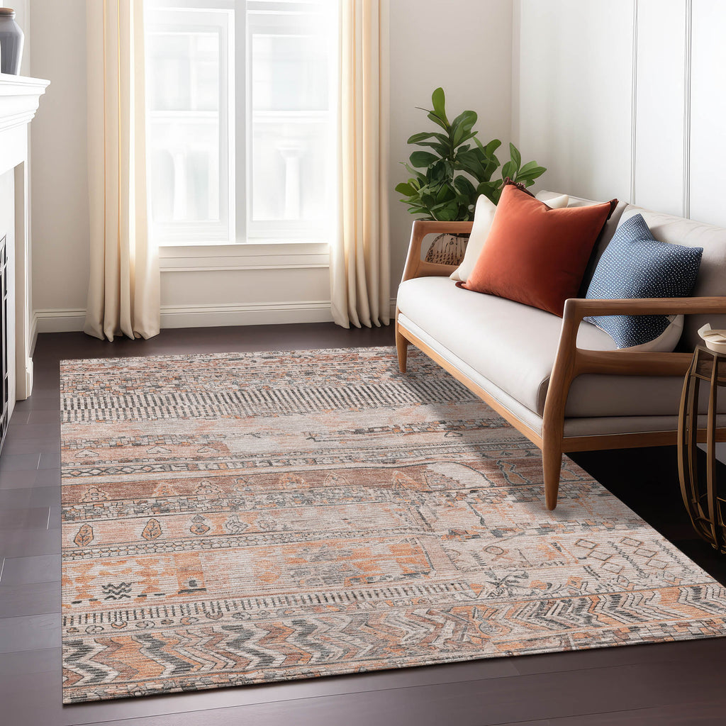 addison chantille acn1835 terracotta rug