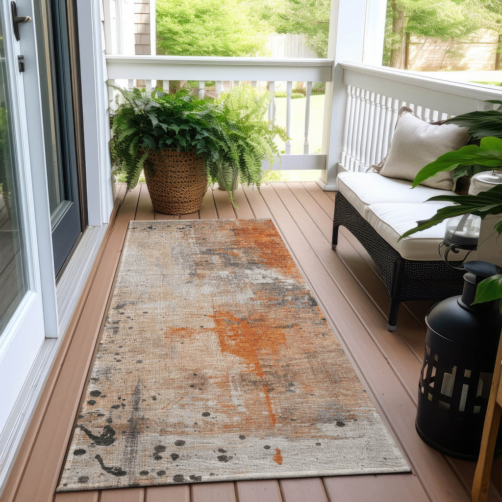 addison chantille acn1840 orange rug