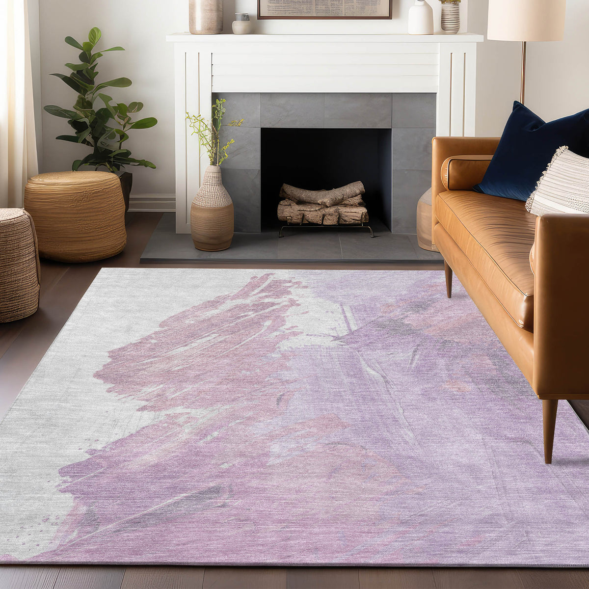 addison chantille acn1843 lavender rug