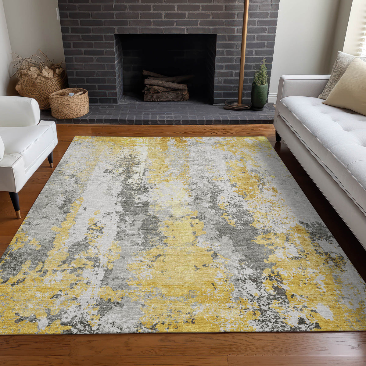 addison chantille acn1848 yellow rug