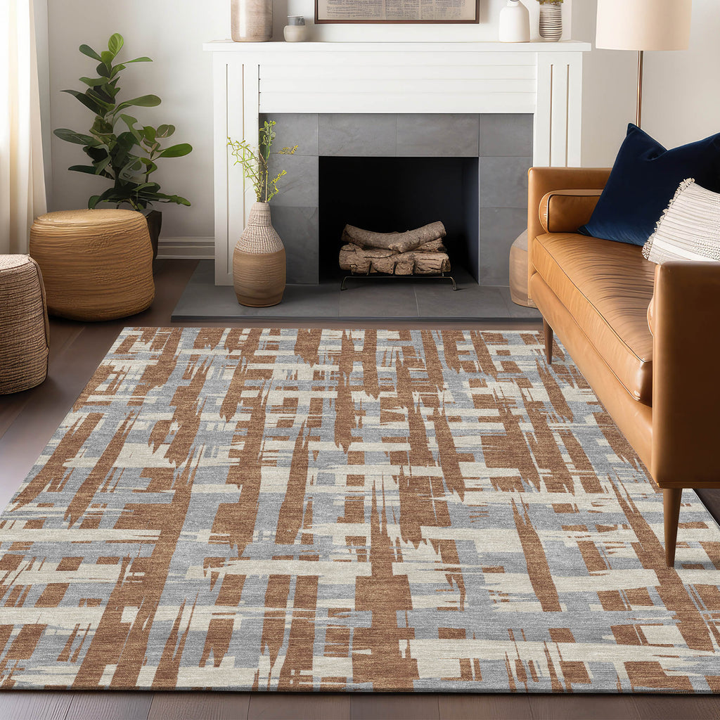 addison chantille acn1849 paprika rug