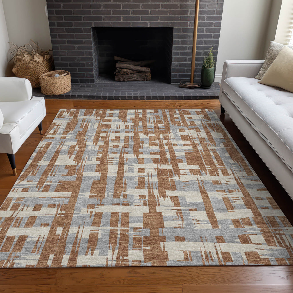 addison chantille acn1849 paprika rug
