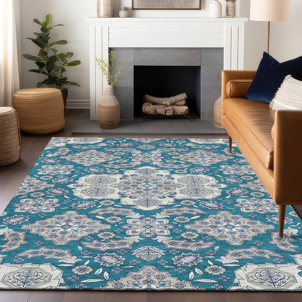 addison chantille acn1853 teal rug