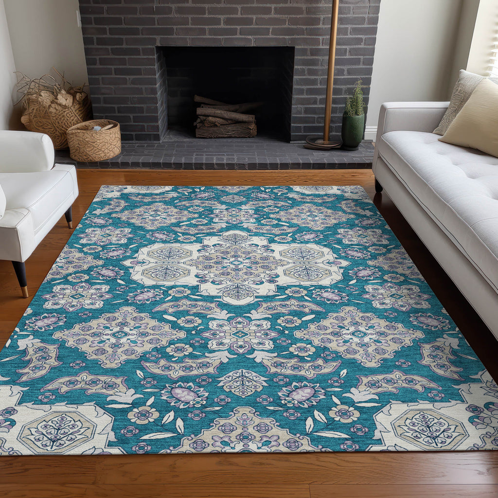 addison chantille acn1853 teal rug
