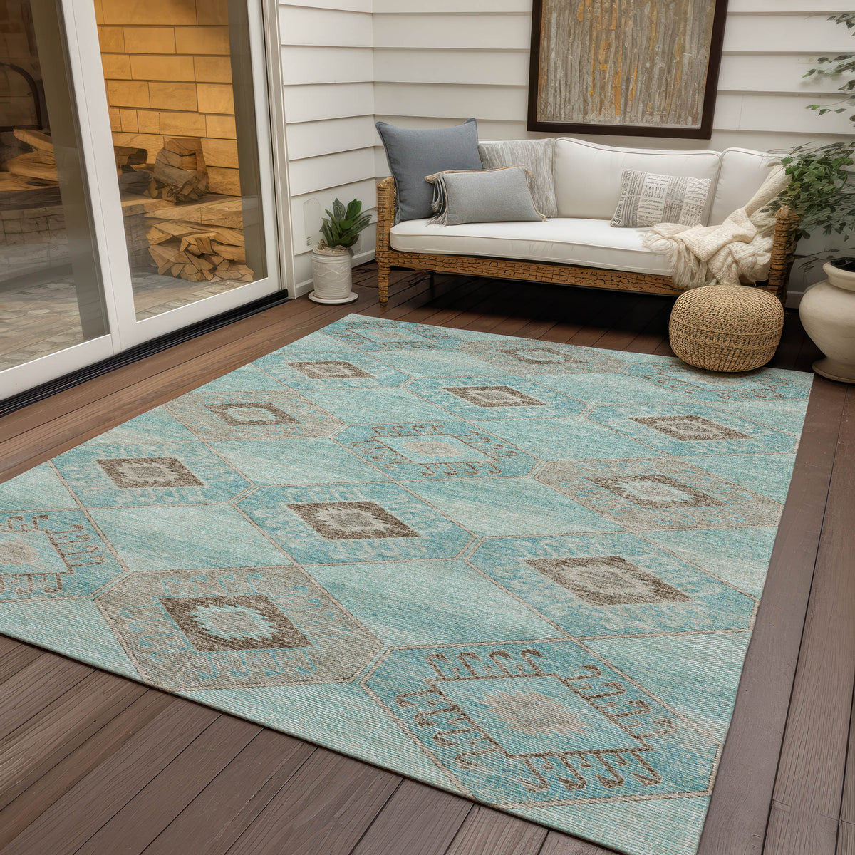 addison chantille acn1857 teal rug