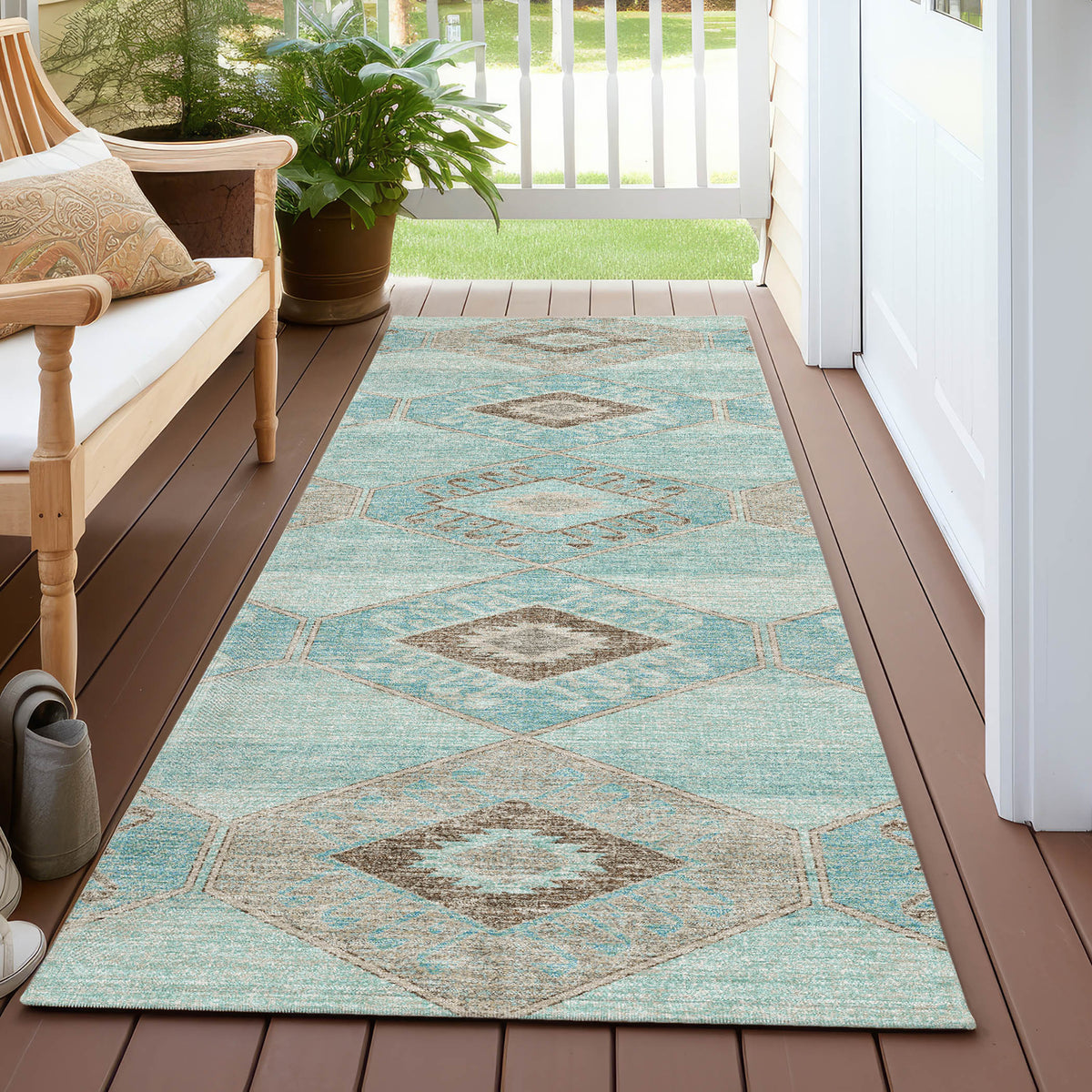 addison chantille acn1857 teal rug