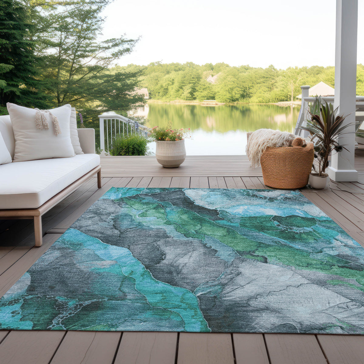 addison chantille acn1864 teal rug