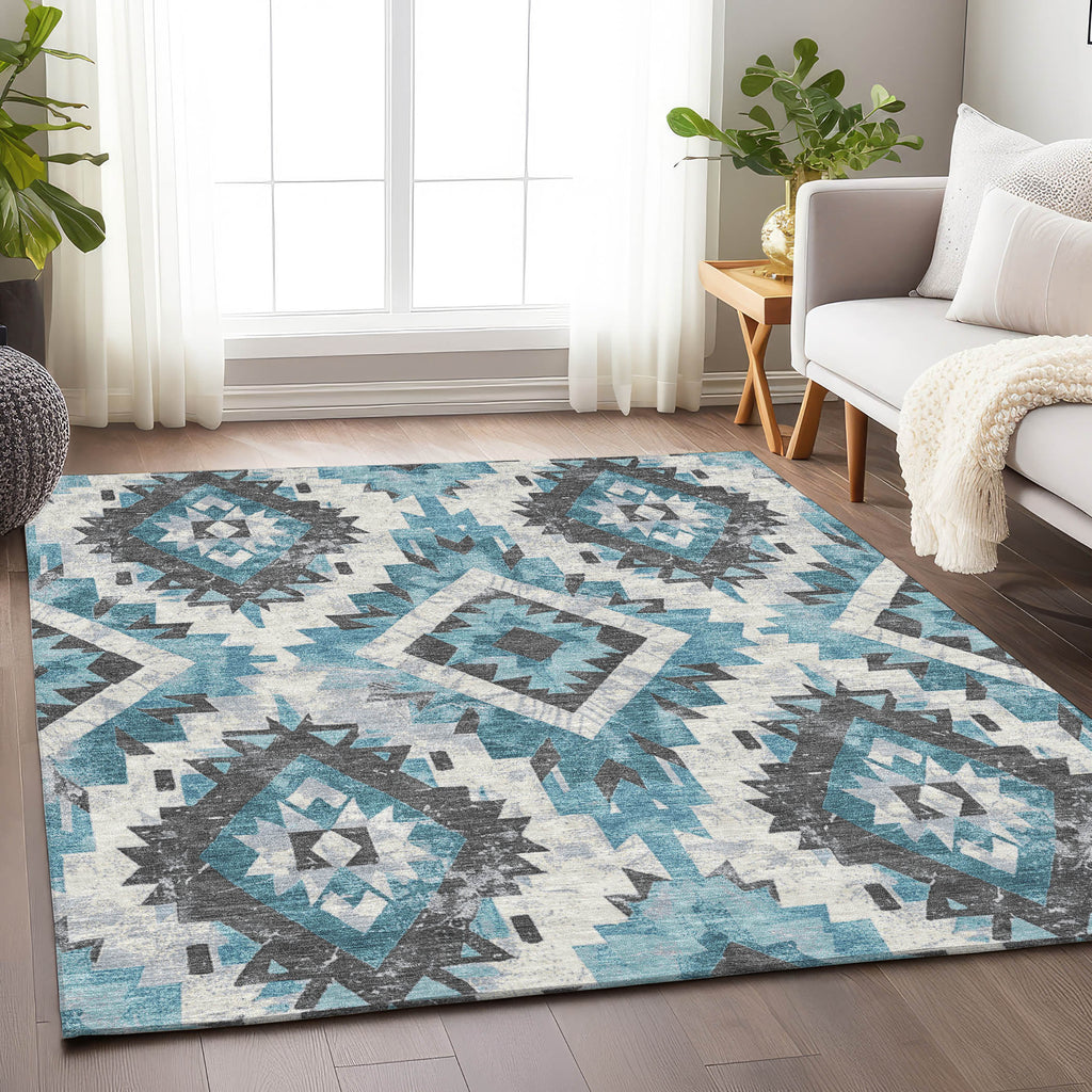 addison chantille acn1878 teal rug