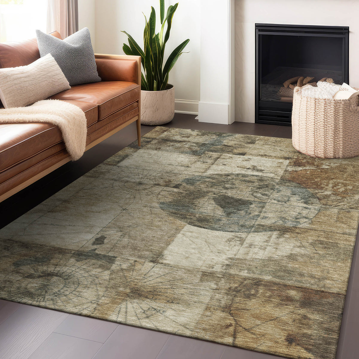 addison chantille acn1905 taupe rug