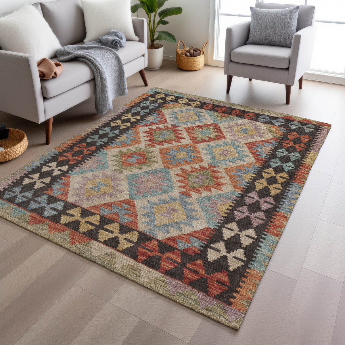 addison chantille acn1915 paprika rug