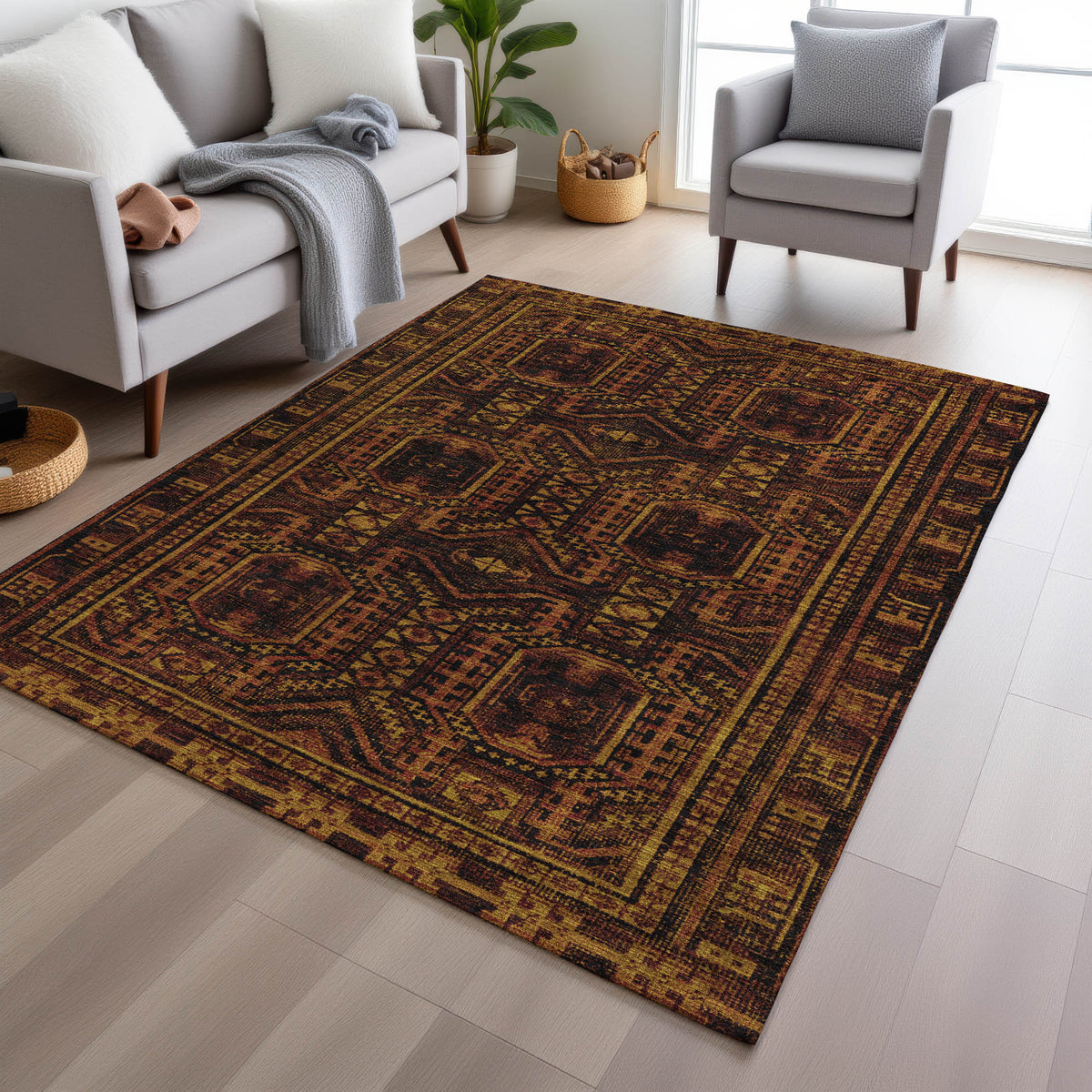 addison chantille acn1920 paprika rug