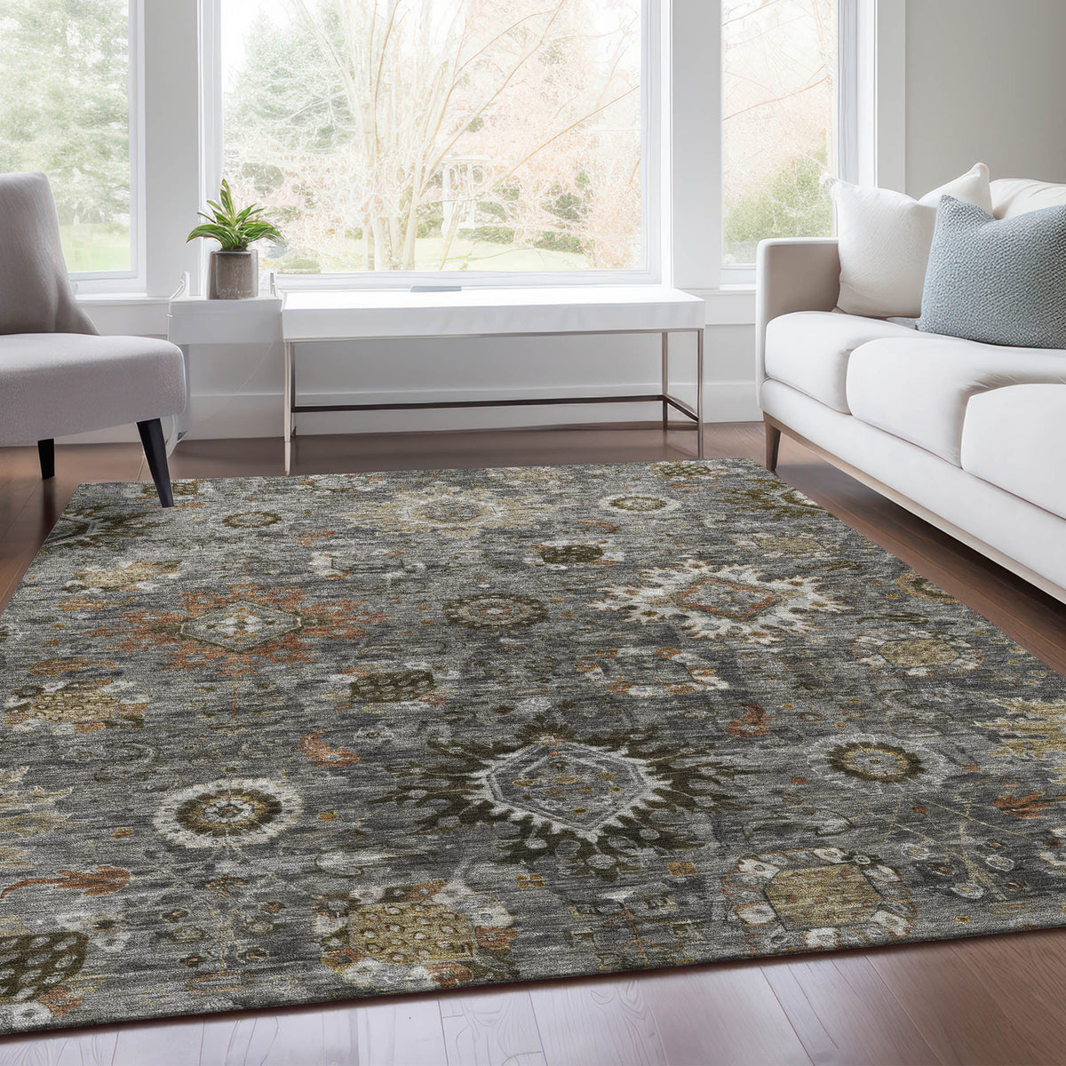 addison chantille acn1927 pewter rug