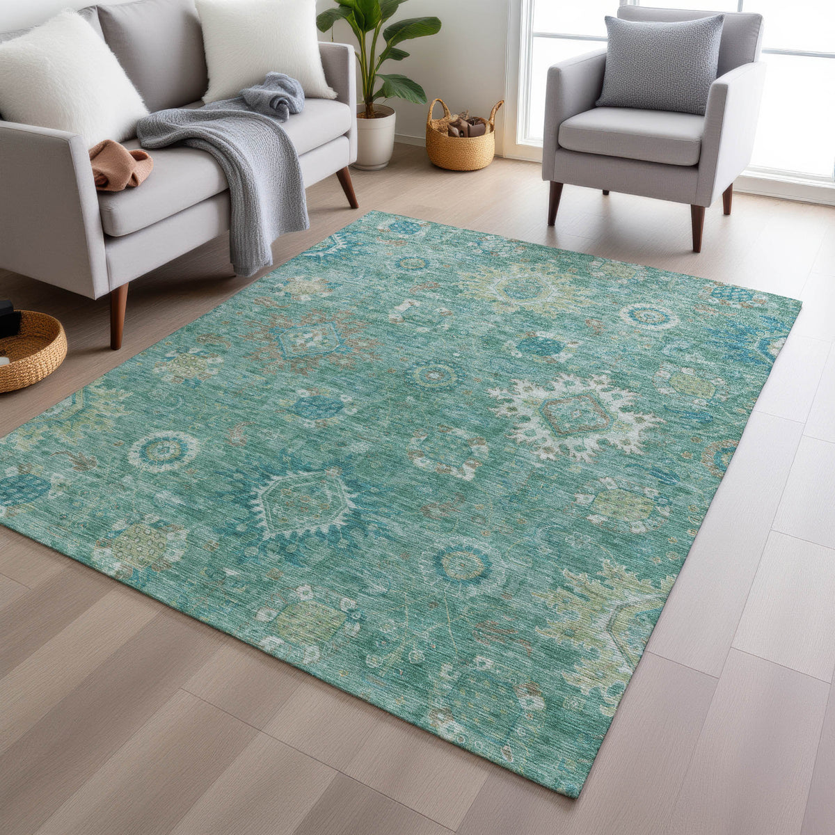 addison chantille acn1927 teal rug