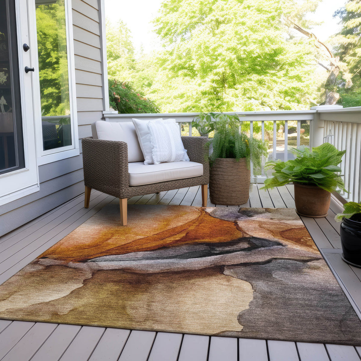 addison chantille acn1937 paprika rug