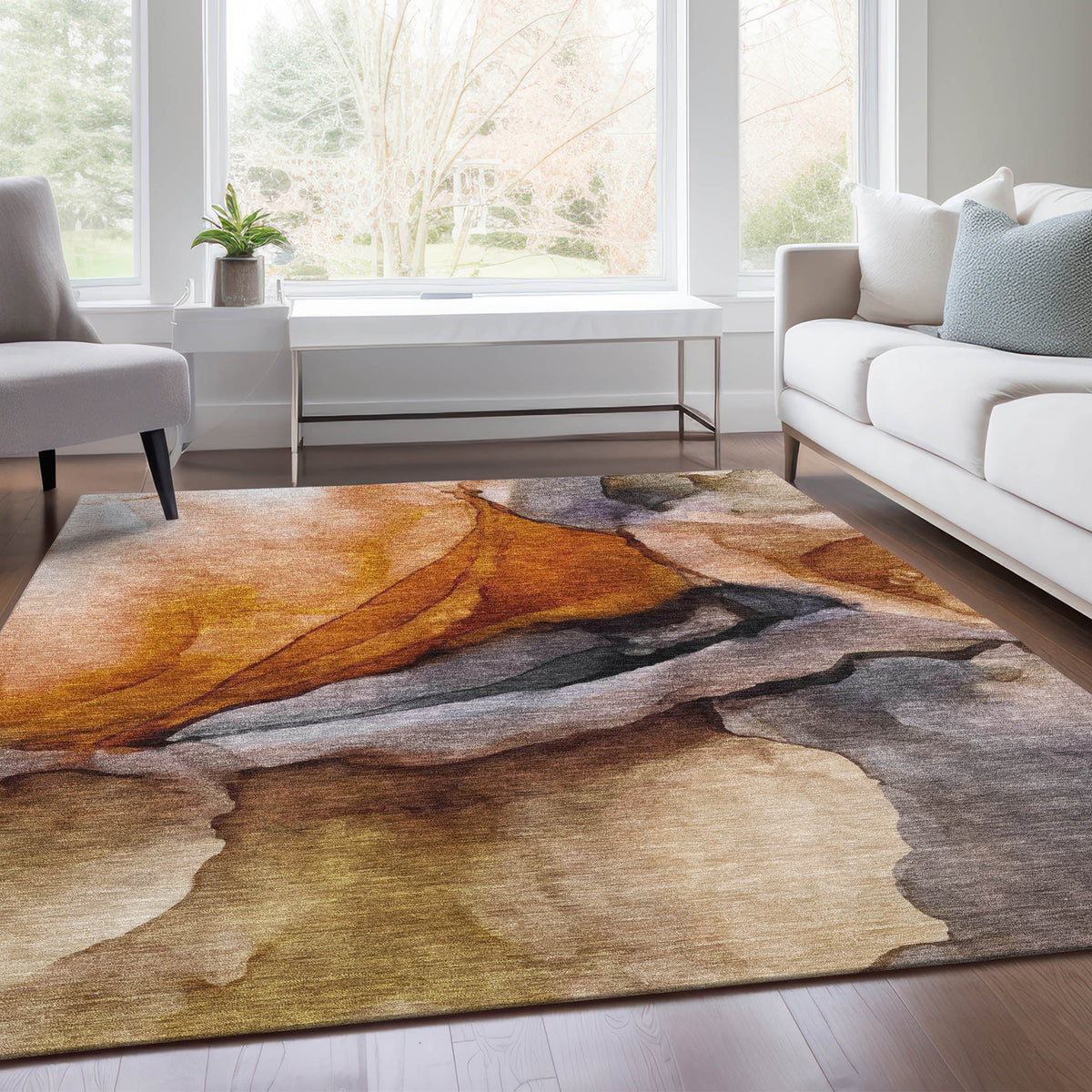 addison chantille acn1937 paprika rug